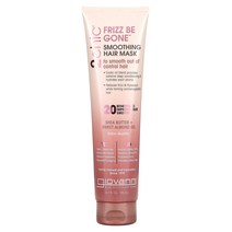 Giovanni 2chic Frizz Be Gone 스무딩 헤어 마스크 가 어려운 모발 시어버터 + 스트아몬드오일 150ml(5.1fl oz)