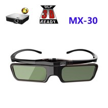 스마트 3D입체 안경 3D 액티브 셔터 DLP-LINK Xgimi Z4X/H1/Z5 용 Optoma Sharp LG Acer H5360 Jmgo BenQ w1070 프로젝터, [01] Black