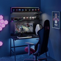 타공판 게이밍책상 테이블 데스크탑 컴퓨터 책상, 폭 70cm e스포츠 테이블액세서리 골드