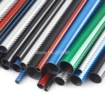카본파이프 컬러 탄소 섬유 튜브 3k 광택 표면 외경 6mm 8mm 10mm 12mm 16mm 18mm 20mm 길이 500mm 녹색 파란색 빨간색 은색 주황색, 2pcs 10x8mm 녹색, 2pcs 10x8mm 녹색