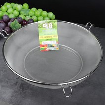 대흥 식강 소도와 거름망 270 AA 스텐 야채 과일 바구니 채반, 대흥 식강 소도와 거름망 370 (359239)