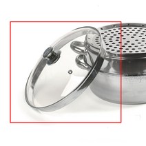 스텐만두찜기 248mm 만두집전용 다단식, 1개, 만두뚜껑(유리)
