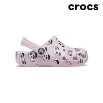[크록스(CROCS)] [크록스] 키즈 클래식 판다 프린트 클로그 206999-6GD