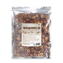 대추 슬라이스 대추칩 1kg 대추 과자 건대추 말린대추 대추편 마른대추 건조대추 스낵, 1팩