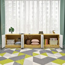 벤치형책장 낮은 다용도 TV붙박이 책꽂이 가로형, K