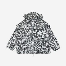 준야 와타나베 x 키스 해링 나일론 타프타 라미네이트 프린트 자켓 화이트 블랙 Junya Watanabe x Keith Haring Nylon Tafta Laminate Print