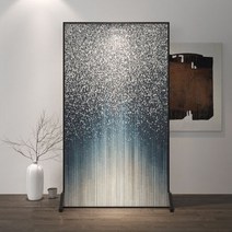 북유럽 파티션 거실 침실 차단 홈 현대 미니멀 라이트 럭셔리 베란다 알루미늄 합금 모바일 시트, 140 180CM(알루미늄 합금)