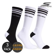 스케쳐스 여성 스포츠파일 탑링글 하이 크루삭스 3P_MX1, FREE, 3족세트_MX1