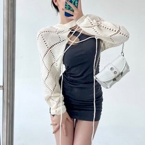 크롭 티 세미 배꼽 위 부드러운 니트 스웨터 허니제이 김혜윤 김빈우 허리 가늘어 보이는
