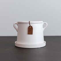 손잡이 무광 세라믹화분_2size, 중형