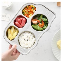 유아 편식 예방 스텐 자동차 안전 식판 깔끔 음식점 백일선물 집
