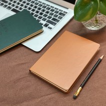 FSC 친환경 종이 하드커버 로고 소량인쇄 웰컴키트 선물 업무용 수첩 다이어리 고급 노트, 그린