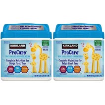 Kirkland Signature ProCare Non-GMO Infant Formula 42oz(1.2kg) 2팩 컬클랜드 시그니쳐 프로케어 신생아 분유 파우더