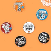 예쁜 그린 마크 이니셜 골프 볼마커 홀인원 기념품, S4-26(R)