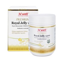 [공식판매점] 하이웰 로얄제리 로열젤리 로얄젤리 1500mg 300캡슐 1통, 3통, 300정
