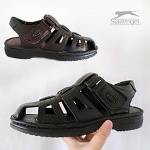슈앤샵 슬레진져 남성 여름 천연소가죽 샌들 지압슬리퍼 캐주얼화