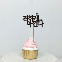 써봄토퍼 미니픽 - 생일 생신 환갑 케이크토퍼, 14)격하게아낀다, 1개