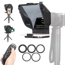프롬프터 ulanzi 유니버설 모바일 텔레 for phone dslr camera tablet recording with remote control and 3 cold, 씨엔, 5 어댑터 포함