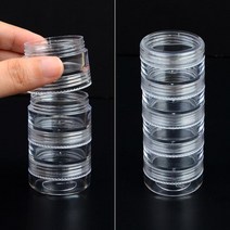 입자큰 가루글리터 부자재 보관용기 2개 수납 구슬