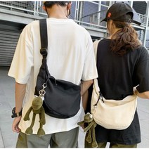 기쁜오늘 캔버스 메신저백 클러치백 숄더백 크로스백 crossbody bag