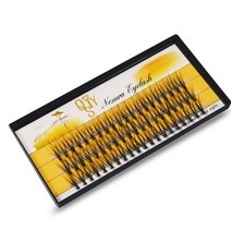 깜빡 속눈썹 붙이기 셀프 가닥 부분 속눈썹 마그네틱 자석 언더 속눈썹 1boxes 볼륨 20d 연장 0.07mm 두께 헤어 밍크 스트립 개별 팬 래쉬 내츄럴 스타일, C, 0.10mm, 12mm