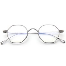순수 티타늄 다각형 안경 남녀 공용 레트로 근시 광학 처방 프레임 일본 디자이너 작은 Oculos