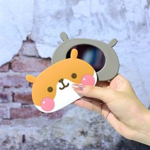 국내 캐릭터 정품 모양 손거울, 1개, 햄스