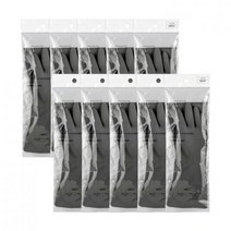 생활공작소 고무장갑 10개 그레이, 그레이 S