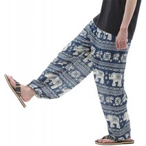 [OKI(오키)]아시안 팬츠살엘 바지알라딘 팬츠남성 레이디스 에스닉긴 바지 AP-SR1879(블루 㼼)긴 바지통