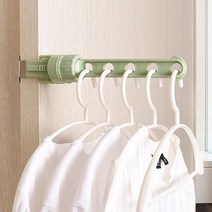 공간 행커 사이드 헹거 공간활용 5구헹거 옷걸이행, (핑크)