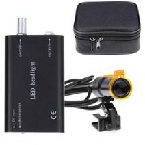 헤드루페 작업용 산업용 보석 휴대용 치과 헤드라이트 외과 LED 램프 고휘도 의료용 클립 포함 쌍안경, 01 Black