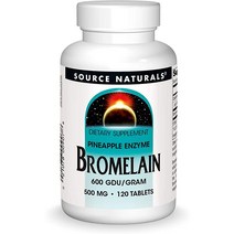 소스 Naturals Bromelain 500mg Proteolytic 효소 보충제 - 120 정