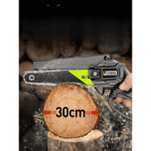 오릉 나리온 전기톱 체인톱 공구 충전식전기톱 토목, 4인치 배터리 1개 x 체인 2개