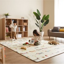 유아 아기 놀이방 거실 매트 PVC 바닥 층간소음 방지 충격완화 강아지 코팅, 필수선택