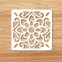 방나누기 가벽설치 타공션 개 두꺼운 스크린 거실 패널 션 벽 아트 흰색 나무 플라스틱 룸 디바이더, 29x29cm, White 2