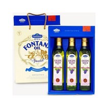 폰타나 포도씨유 오일 선물세트 500ml 3P, 쿠팡BST 폰타나 3P선물세트