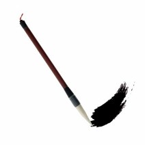 대진교육 교재용 고급 서예붓 연습용, 1개, 1000 서예붓 전체길이 26cm
