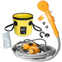 캠핑용 샤워기 이동식 노지 휴대용 워시백 간이 물탱크, 해외, N05 .yellow with bag