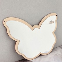 유아양치거울 아기방 깨지지않는 욕실 어린이집 안전 아크릴 거울, 나비