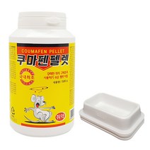 방역나라 쥐약 쿠마펜펠렛 500g +용기10개