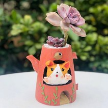 ROOGO 루고 화분 코기의 아침인사 주전자 코기