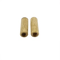 10개 M2 x L 3mm 32mm 나사 황동 라운드 스탠드 오프 스페이서 암-암 잭 PCB 기둥, [16] 24mm