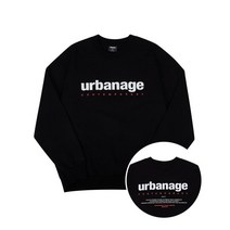 URBANAGE 컨템포러리 오버 맨투맨_블랙 Contemporary Over Sweatshirts_Black