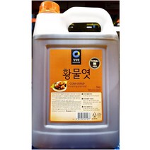 청정원 황 갈색물엿 5kg 가정 식당 업소 식자재 식재료, 1개