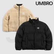 엄브로 루즈핏 온앤오프 리버시블 양면 패딩 플리스 자켓 UM421CPJN1 BLK