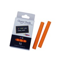 클리니 탄산분필 칠판분필(11가지색) - 10개입 분필, 주황