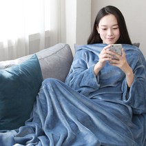 서울물산 극세사 소매담요 + 파우치