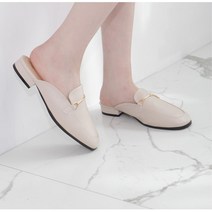 앞코막힌슬리퍼 슬랙스 미니멀한 베이직 뮬 여성화 여성신발