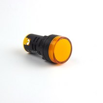 12V 24V 220V 380V 22mm 패널 마운트 LED 전원 표시기 파일럿 신호등 램프 스위치 1 개, 05 YELLOW_04 24V