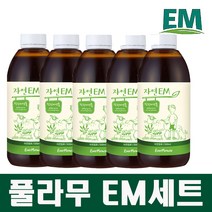 [공식판매] 정품 자연EM(활성액) 500ml 1000ml, 5개